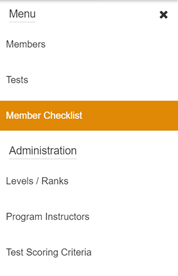 Belt Tracker Add New checklist item form for creating a new rank requirement
