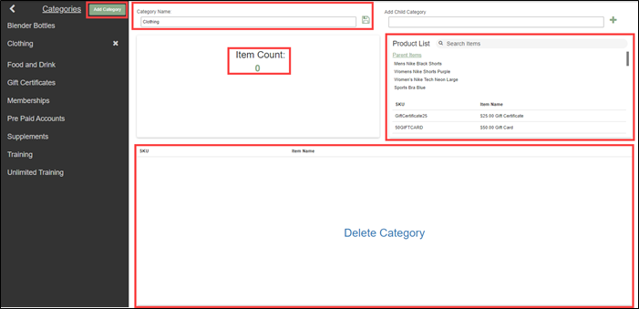 Add New Item Type form showing name, commission, and ASF Item Type dropdown fields.