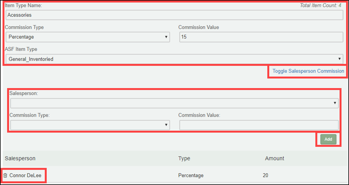 New Attribute form showing name field and attribute type options including Yes/No, List, Number, Count, and Text.