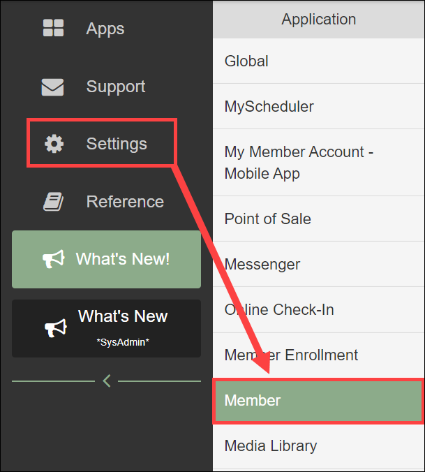 Settings to Client Preferences Member tab navigation path for accessing Member Attributes.