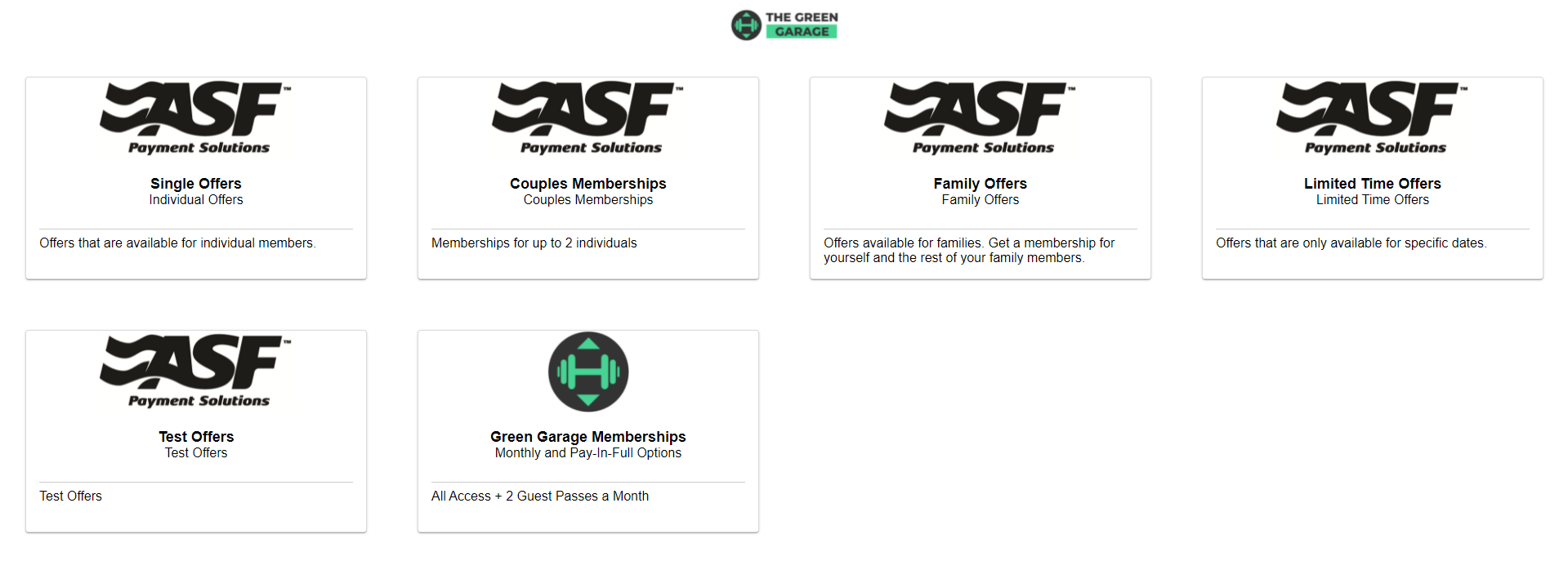 Online Join All Offers member page displaying available offer groups and individual membership options for prospective members to browse and select