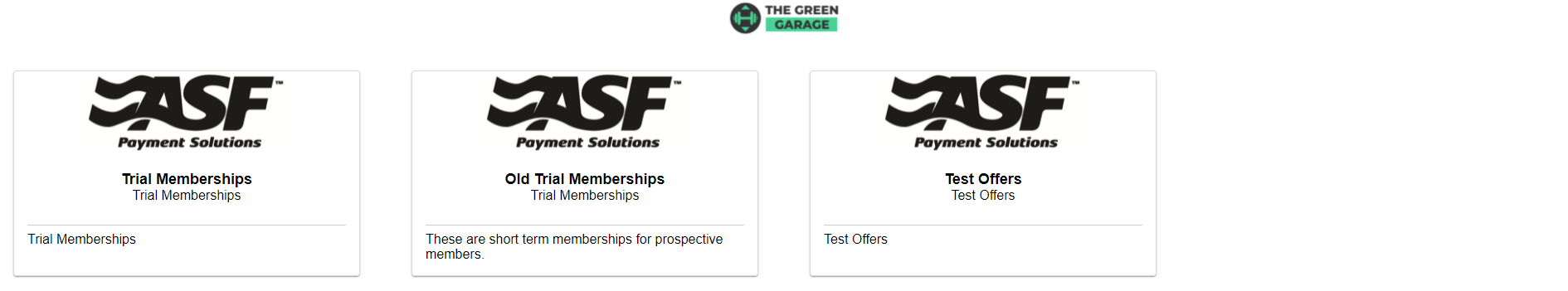 Online Join All Offers prospect page showing available trial and short-term prospect offer options for visitors who are not yet committing to a full membership