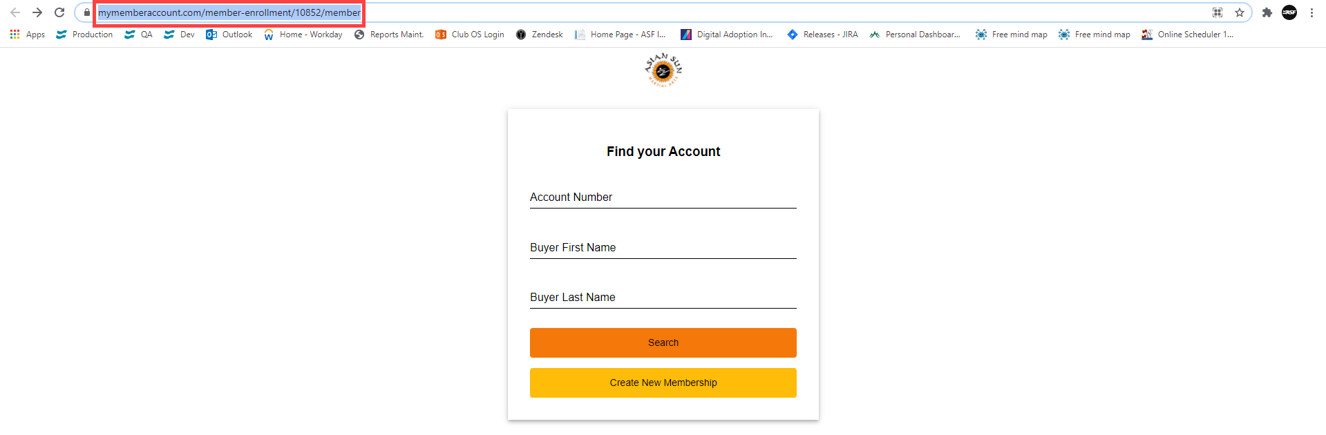 Renewal details page showing the member's current membership information and the available renewal options they can choose to extend their membership