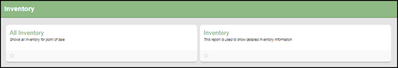 All Inventory report screen with club selector, Include Inactive toggle, and Submit button.