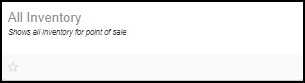 All Inventory report results showing columns for SKU, Item Name, Quantity, and pricing.