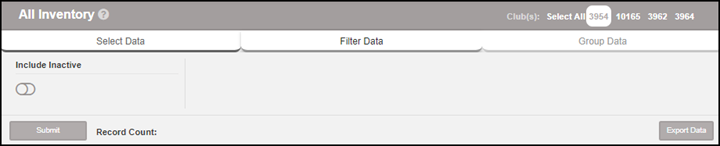 Inventory report date range selector showing Daily, Weekly, Range, and Yearly options.
