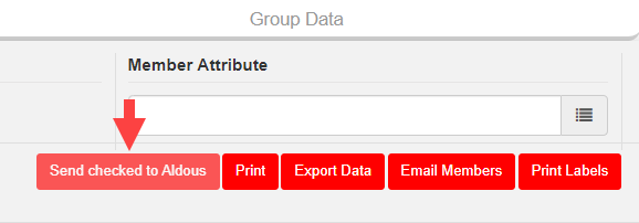 Send checked to button visible on the Returns report after selecting members.