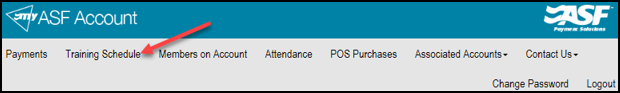 Training Schedules tab showing upcoming personal training sessions and available classes with Book Now buttons.
