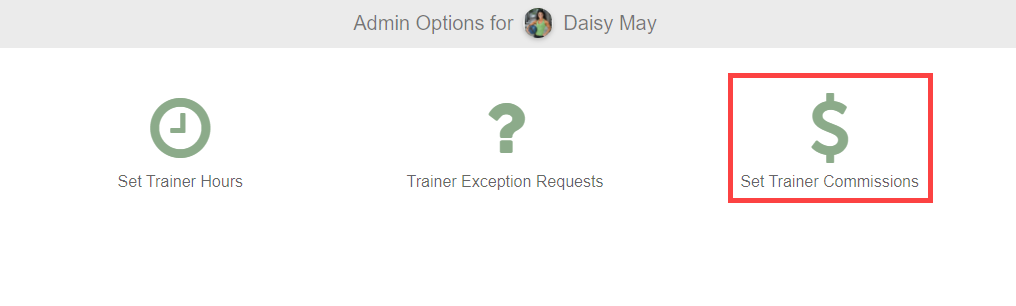 Commission type options showing Fixed Per Member, Percentage, and Flat Rate choices in the dropdown.