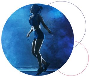 woman jumping rope